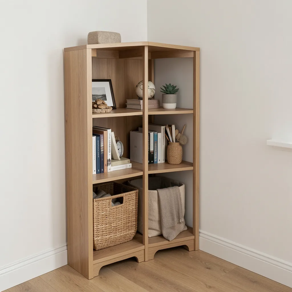 Corner storage unit for awkward spaces